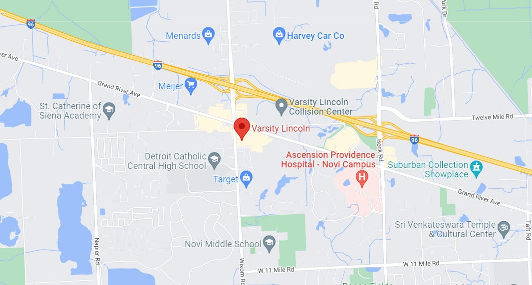 Varsity Lincoln on map